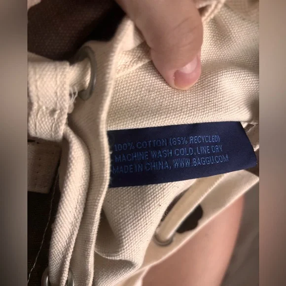 Baggu Cow Print Drawstring Backpack - Picture 8 of 8